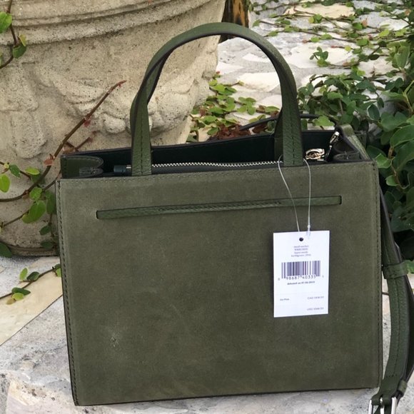 NWT kate spade Sm Hayes Satchel&wallet olive green - Picture 3 of 7